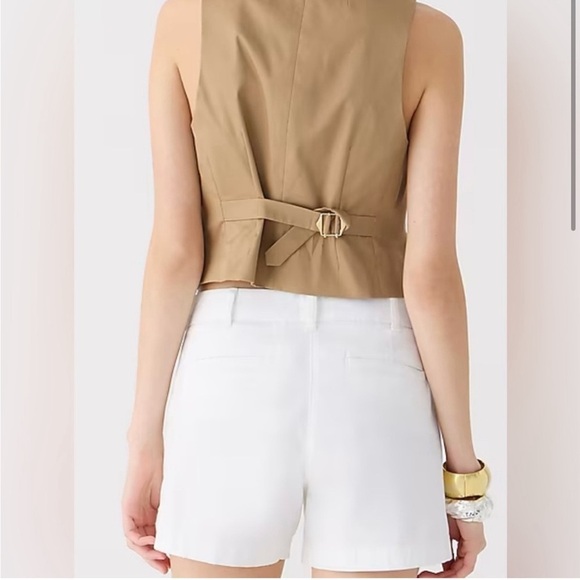 J CREW CHINO WHITE SHORTS Cotton Size 0 - Picture 2 of 9